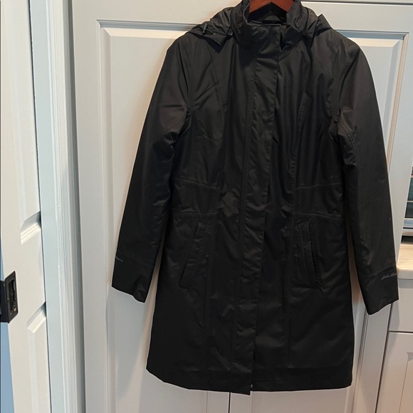 Eddie Bauer Jackets & Blazers - Eddie Bauer Woman’s Black Hooded Eddie BauerJacket small worn only twice! New!